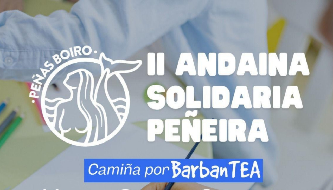 Parte superior del cartel anunciador de la II Andaina Solidaria a beneficio de BarbanTEA