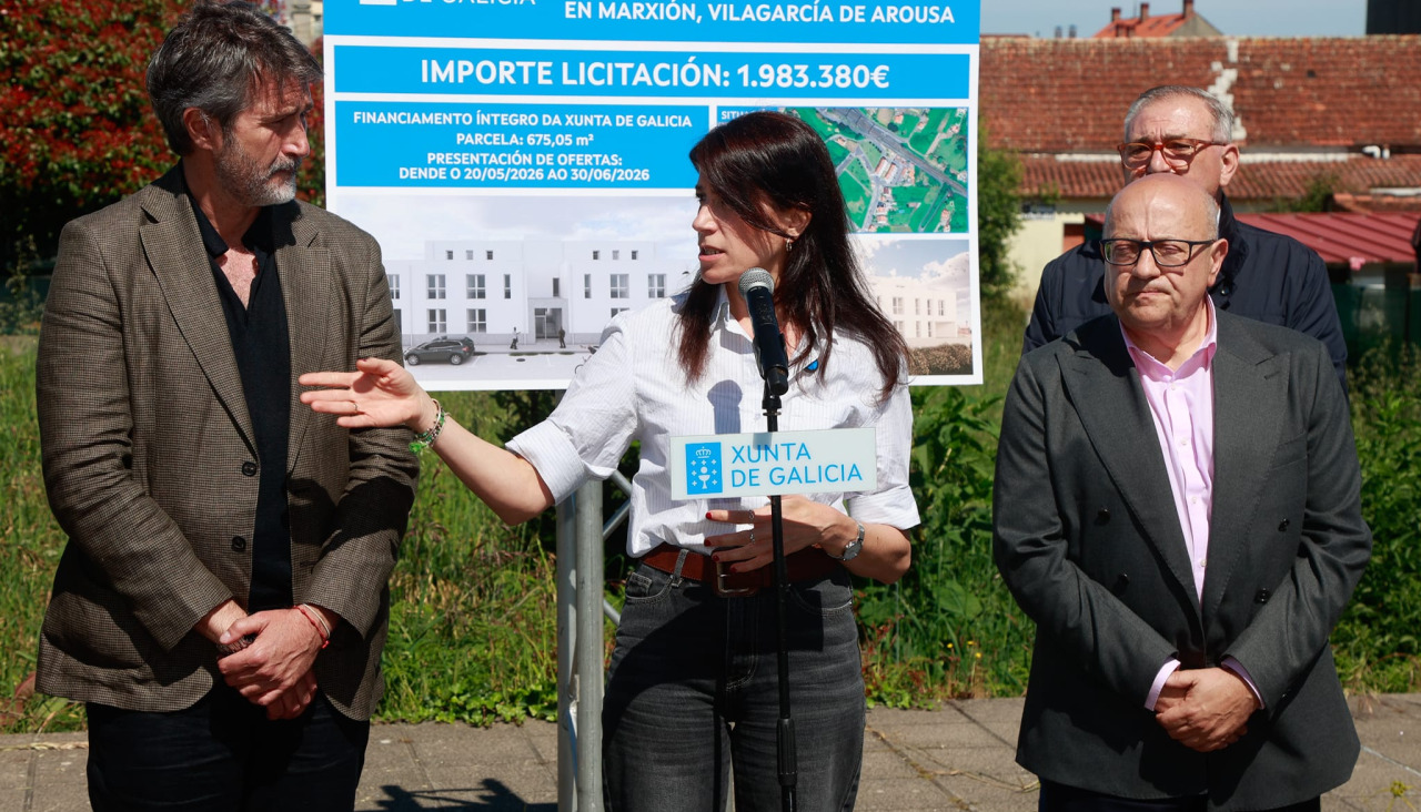 Allegue y Varela en la zona donde se construirá