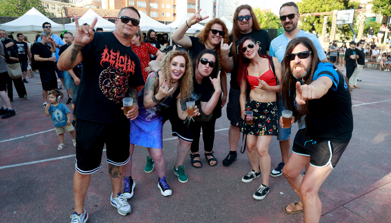 Púbico en la edición pasada del Alén Metal Fest