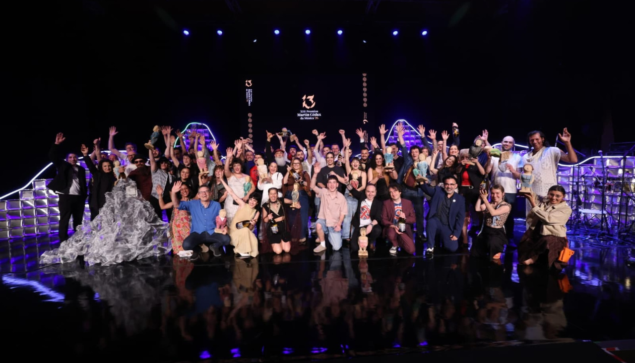 Foto de familia dos premiados