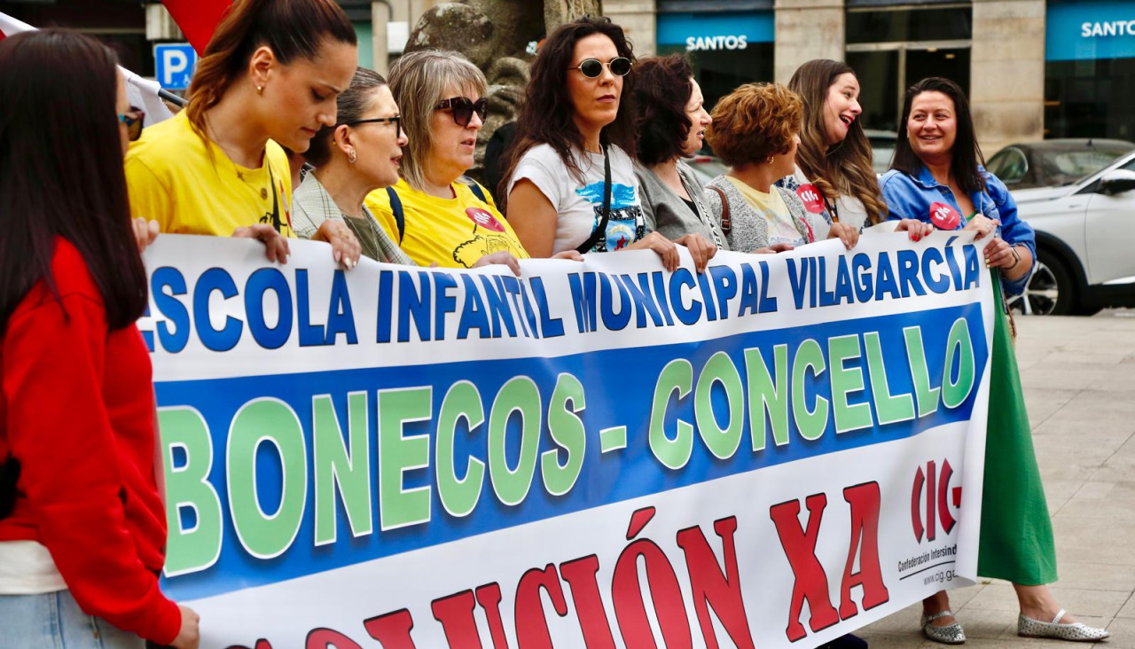 Concentración de las personas trabajadoras de Bonecos