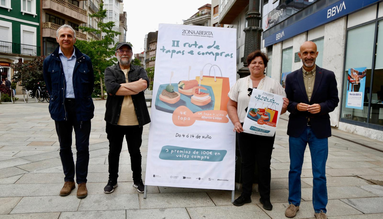 La Ruta das Tapas e Compras fue presentada en la Praza de Galicia