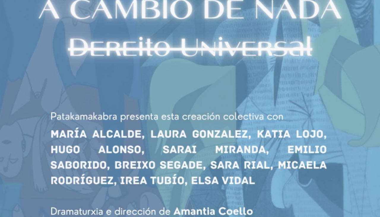 El grupo adulto Pataka Makabra, de la asociación Airiños, escenificará esta noche la obra 'A cambio de nada. Dereito Universal'
