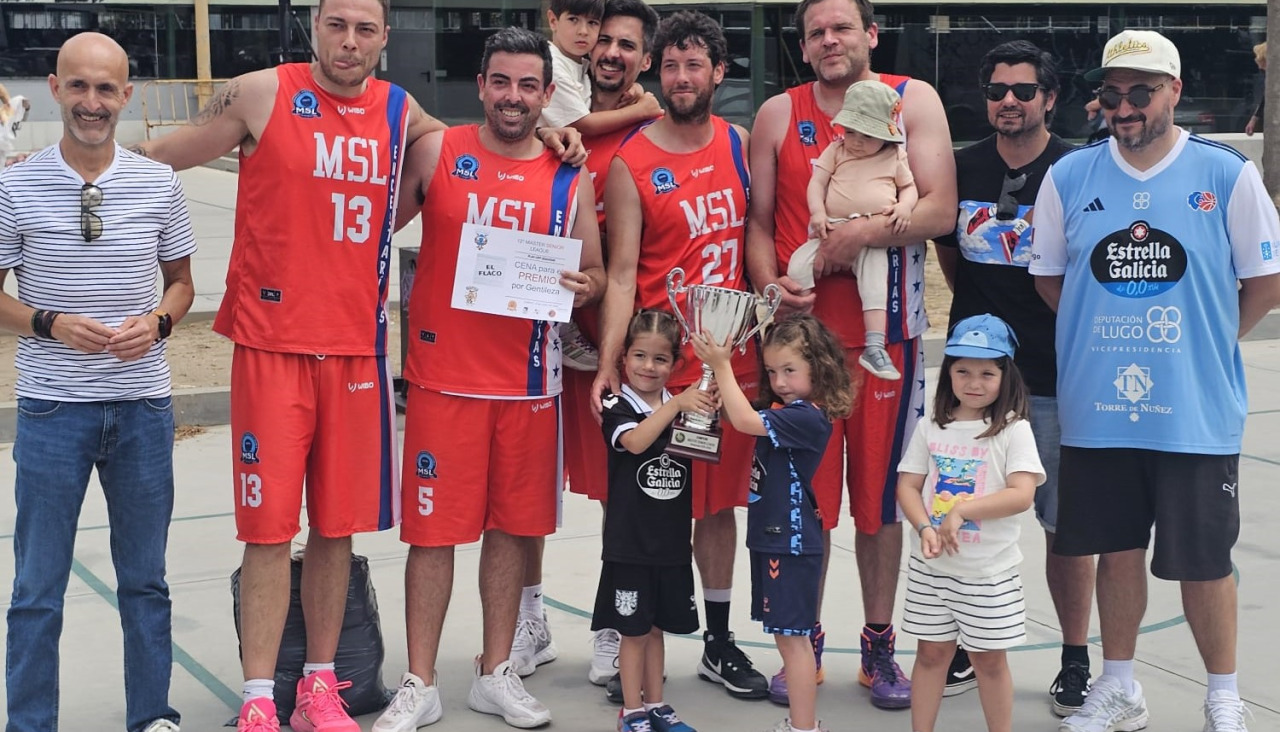 A Ponte se proclamó campeón de esta edición de la liga de veteranos de basket 3x3 que se disputa en Vilagarcía desde hace más de una década