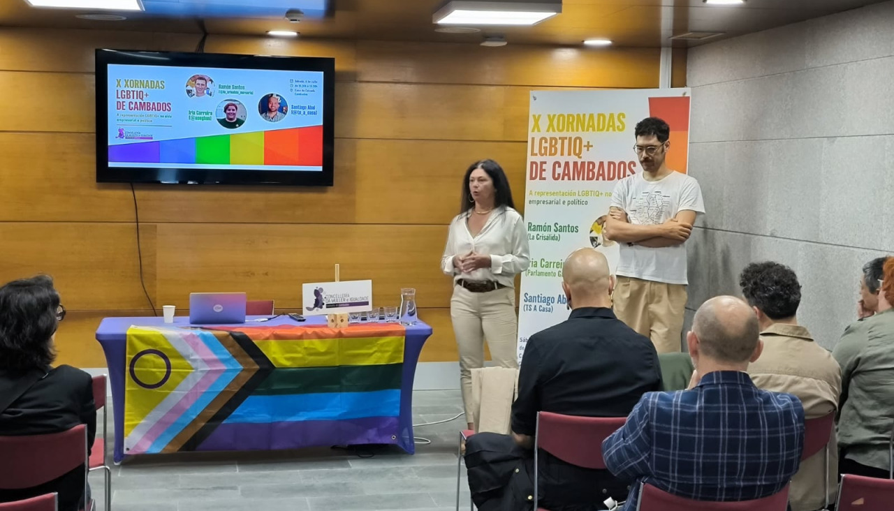 La concejala de Igualdad, Mar Pérez, durante las jornadas celebradas en la Casa da Calzada