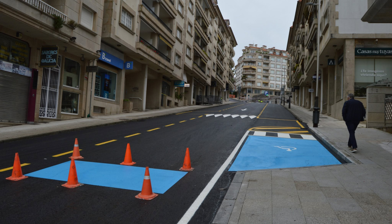 Resultado de los asfaltados en Sanxenxo