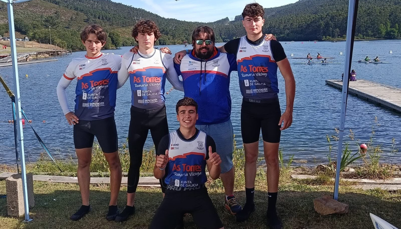 Los canoísas cadetes de As Torres tuvieron una destacada actuación en la Copa de España