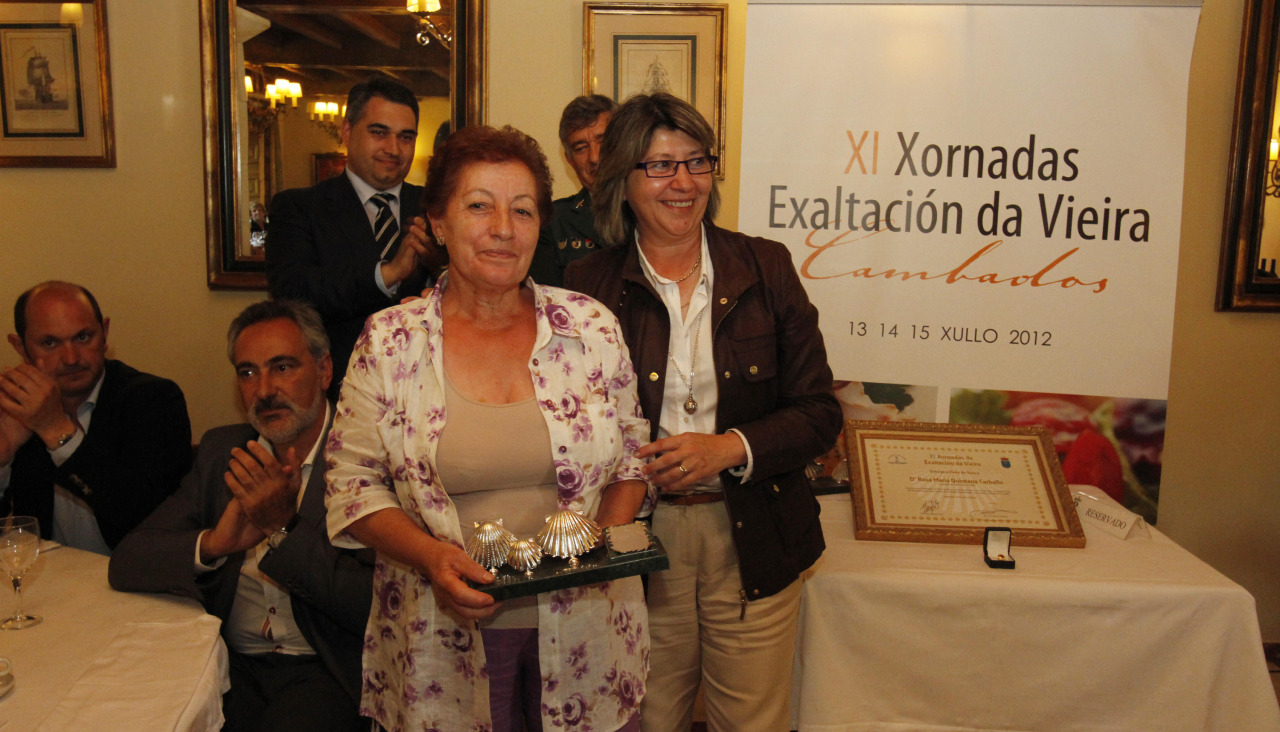 Pérez recibía la Vieira de Ouro de Cambados en el año 2013