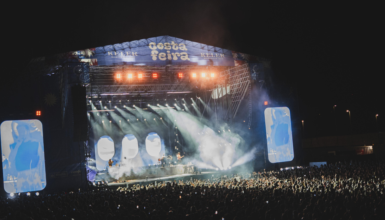 El escenario del Costa Feira durante el concierto de Camilo