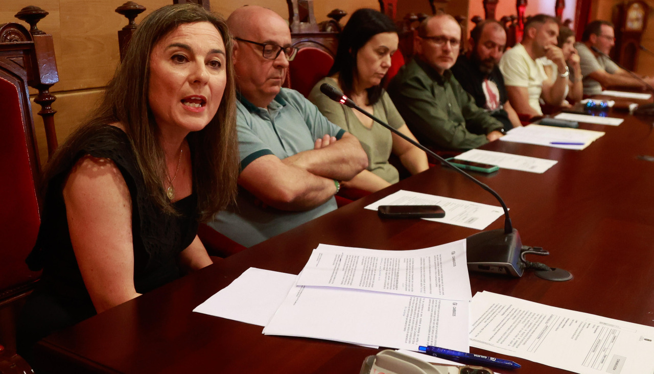 La portavoz popular, Sabela Fole, en una intervención en un Pleno