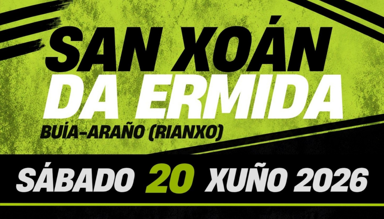 Imagen parcial del cartel de la fiesta de San Xoán da Ermida organizada por la asociación cultural A Carballeira da Baia