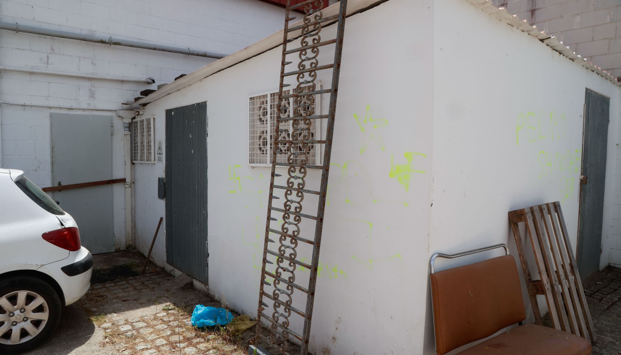 Pintadas en la sede del obradoiro