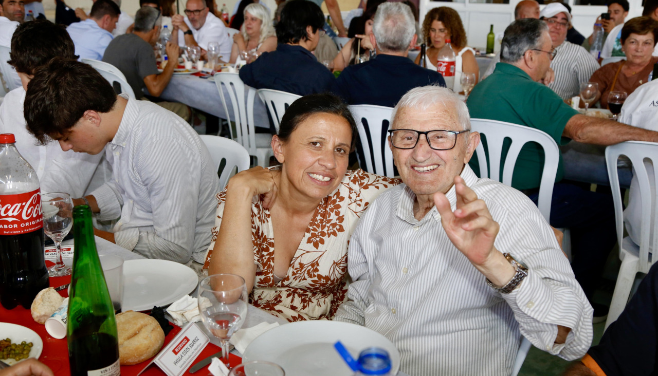El expresidente Ramón Dios junto a su hija Paula