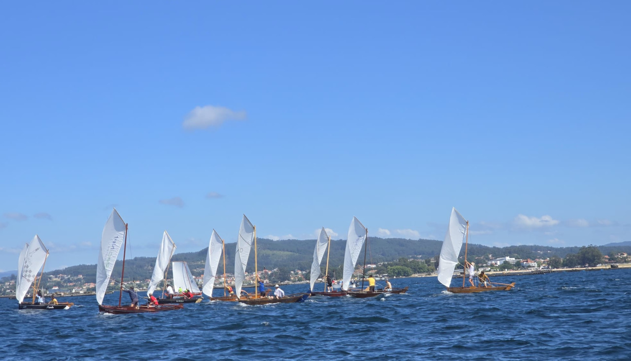 A Regata do sábado foi moi esixente polo vento refachado do suroeste