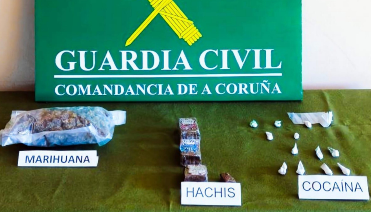 Imagen de los diferentes tipos de drogas intervenidas en la 'Operación Basai'
