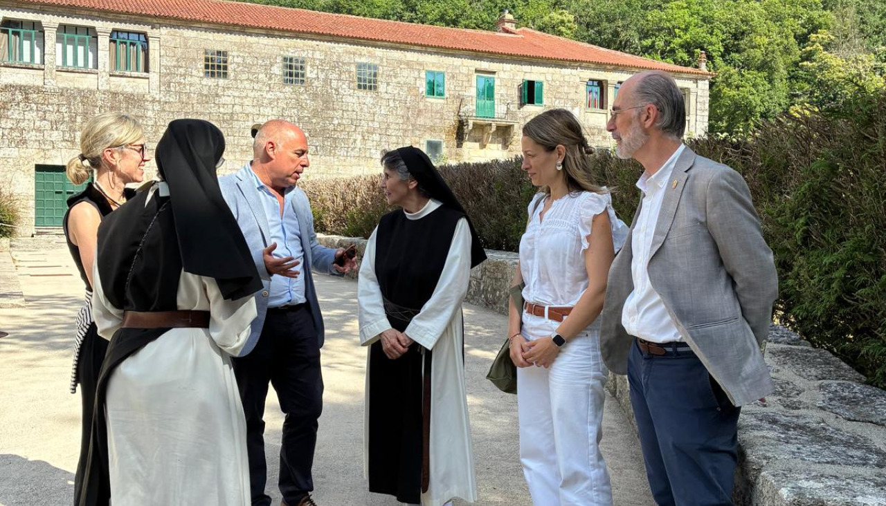 La visita realizada el entorno del monasterio |