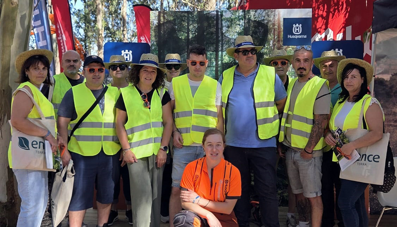 Alumnos del Obradoiro de Emprego Ulla-Umia visitaron la feria Galiforest