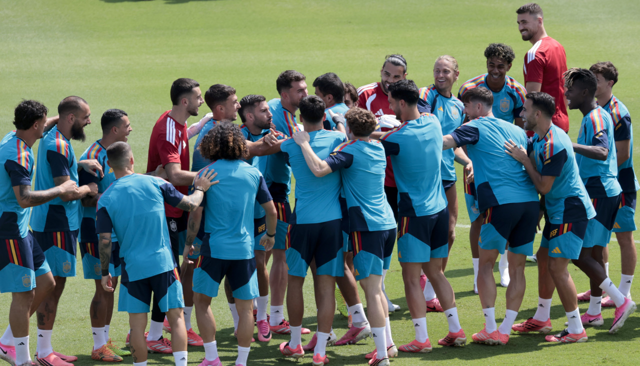 Último entrenamiento de la selección antes del partido
