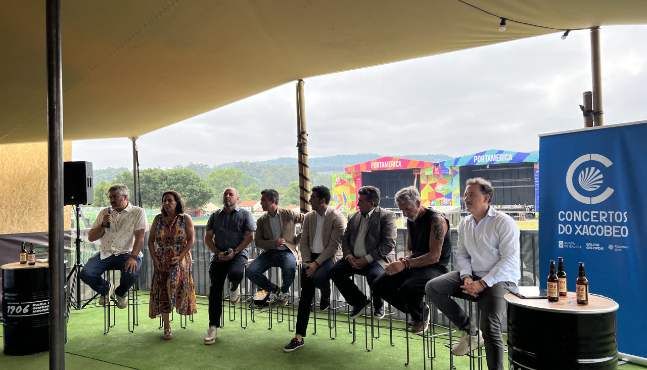 Acto de presentación del festival en Portas