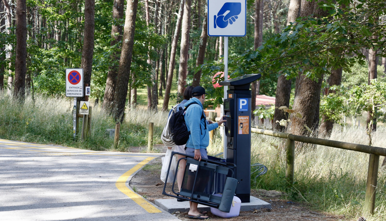 Usuarios de los parquímetros instalados en Area da Secada