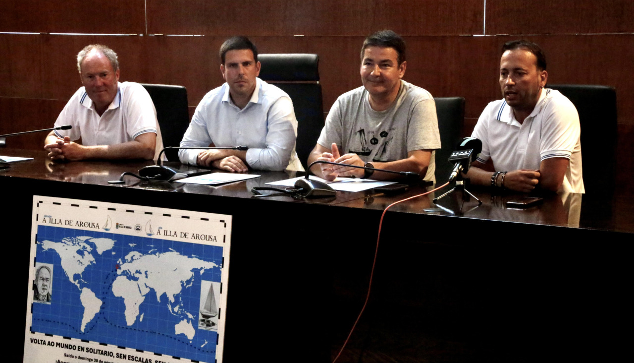 Presentación de la vuelta al mundo desde A Illa