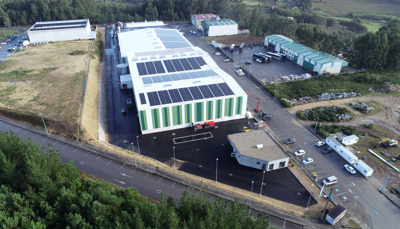 Imagen de la planta de compostaje en Vilanova