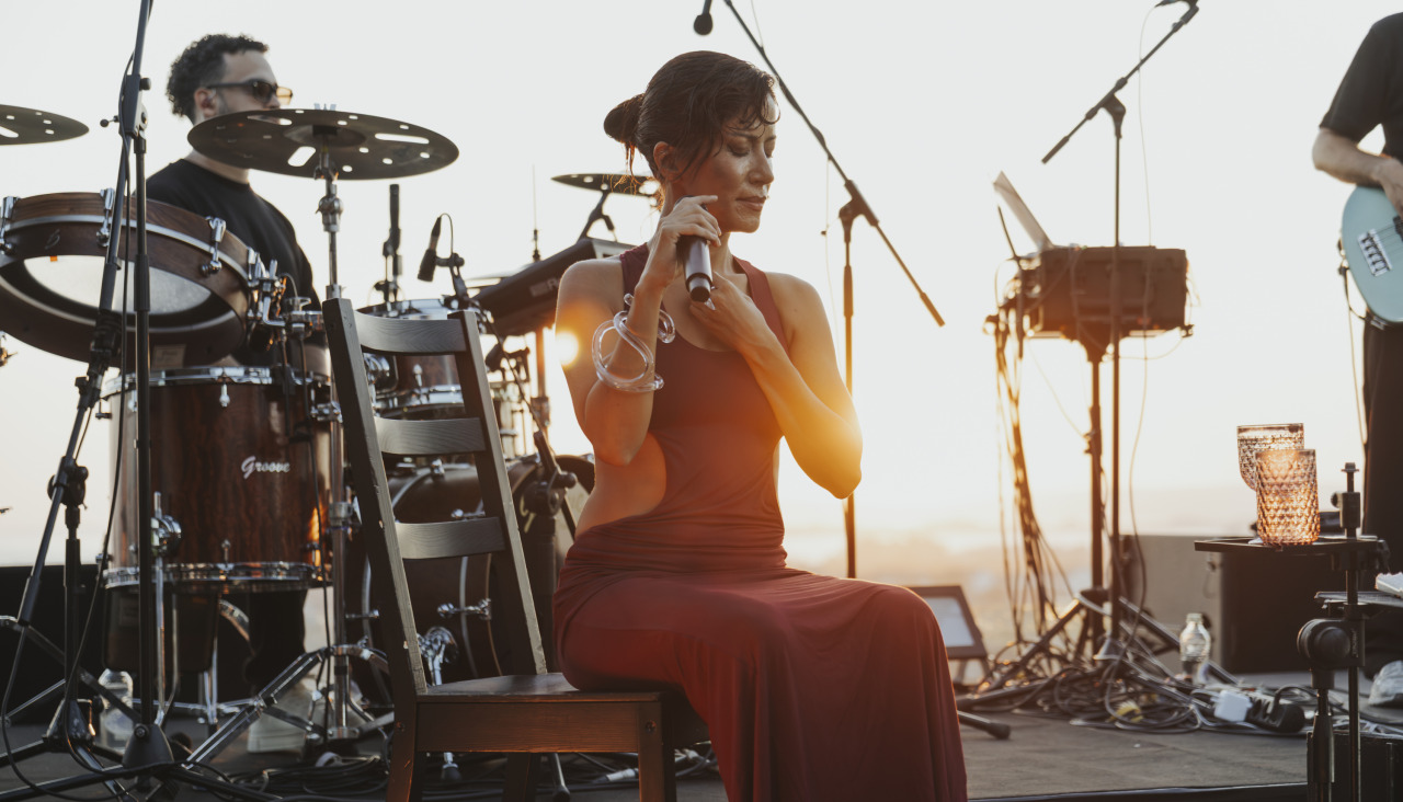 Ana Moura durante su actuación en los Xoves de Códax