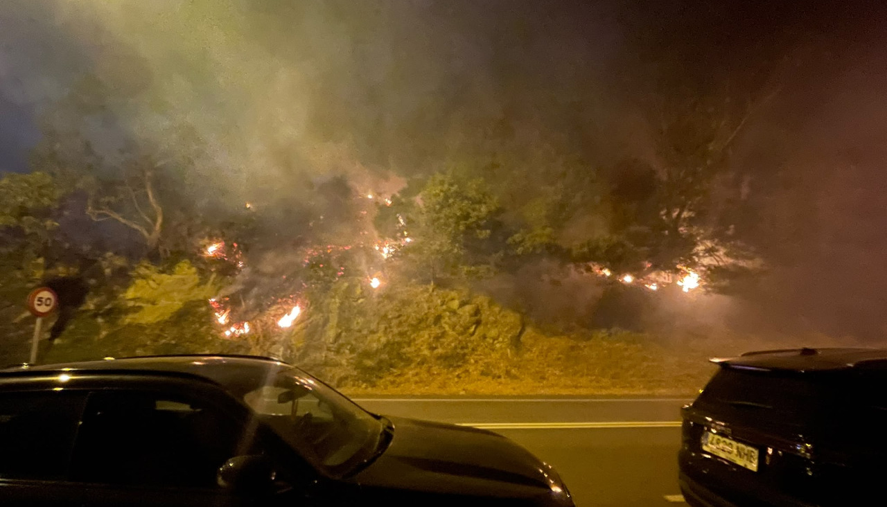 Incendio en Sanxenxo