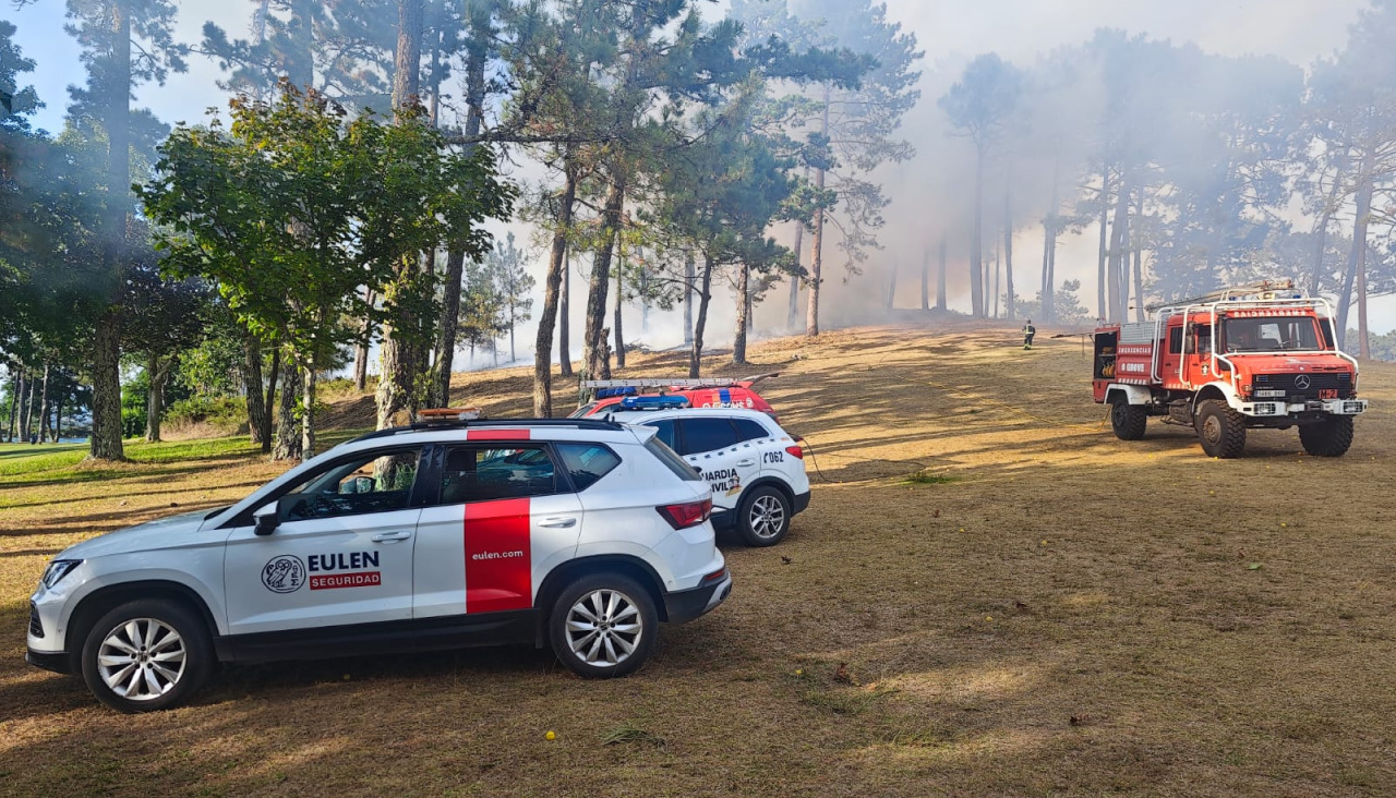Incendio en A Illa da Toxa