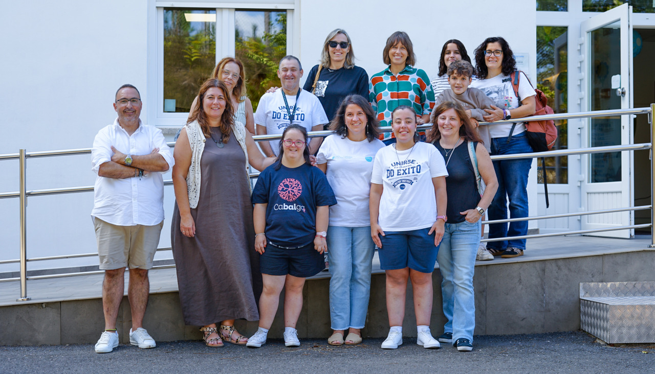 La directora general de Personas con Discapacidad de la Xunta, Begoña Abeijón, durante su visita