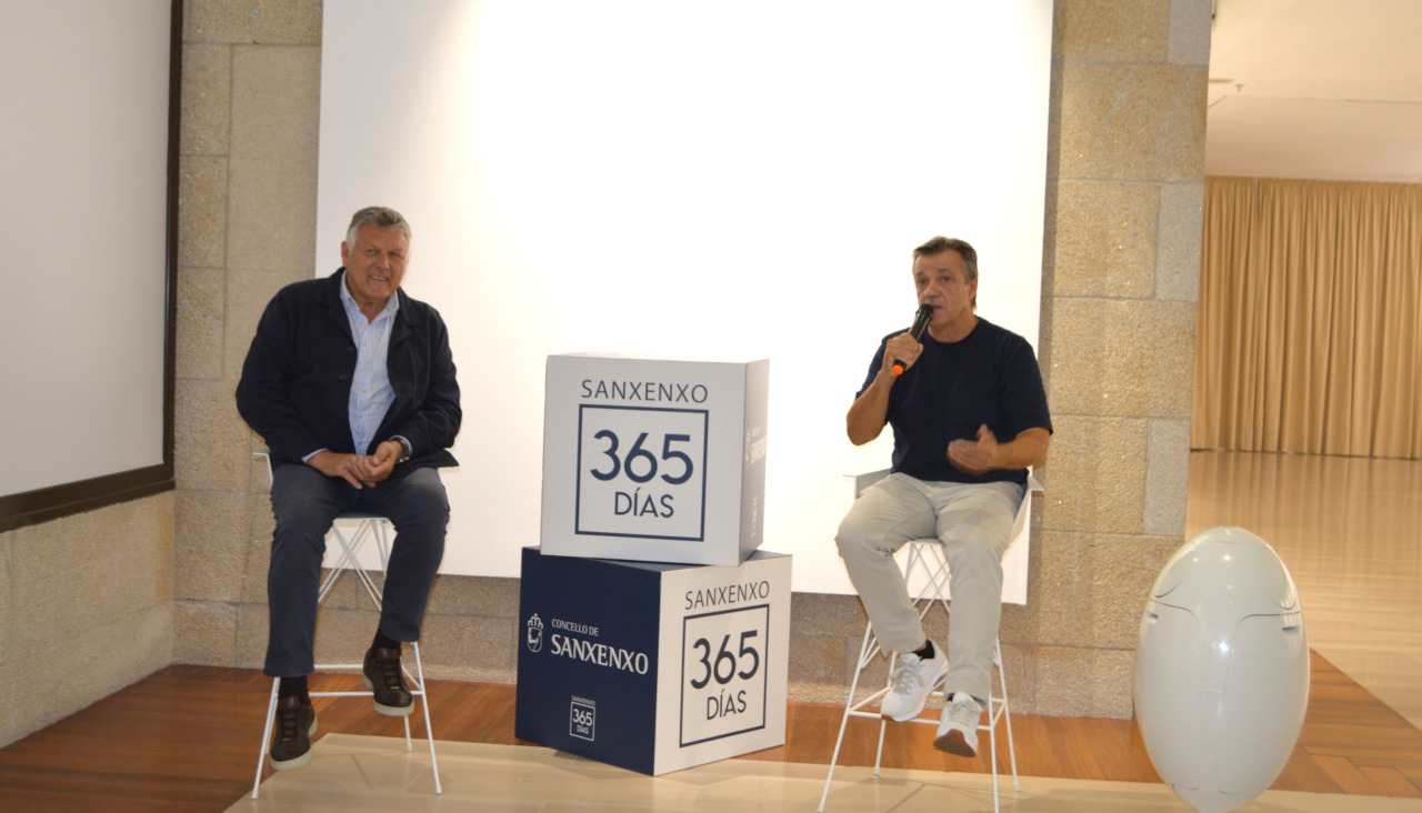 Telmo Martín y Manuel Casal durante la presentación