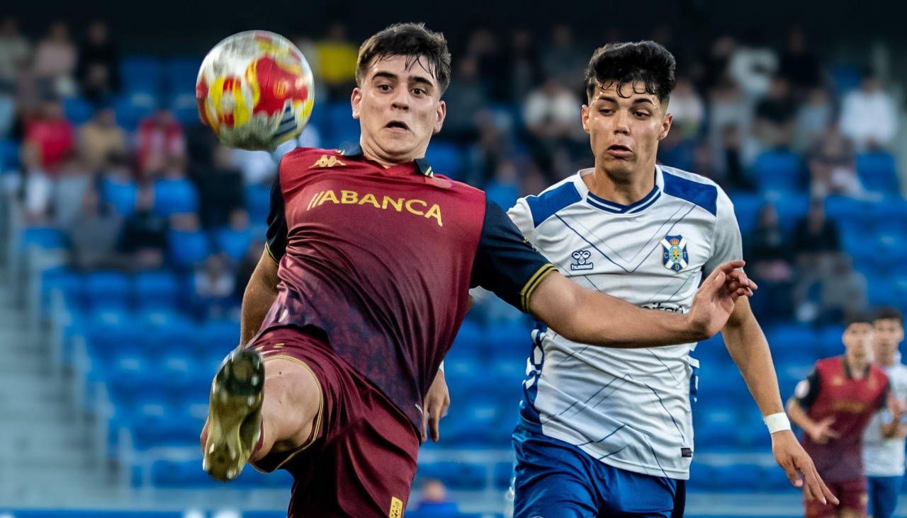 Lucas Castro en el los cuartos de final de Copa del Rey Juvenil ante el Tenerife