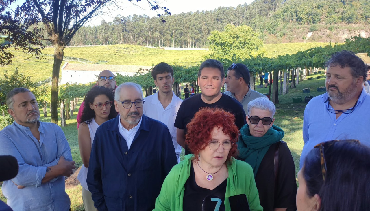 Os nacionalistas, durante un acto