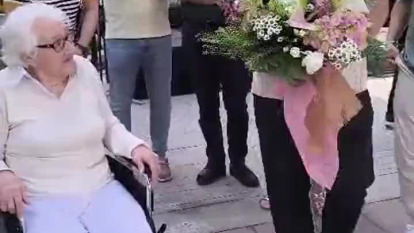 Un momento del homenaje a Carmen Búa en O Piñeiriño