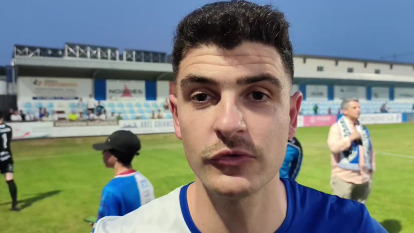 Diego Abal, jugador del Portonovo tras el ascenso