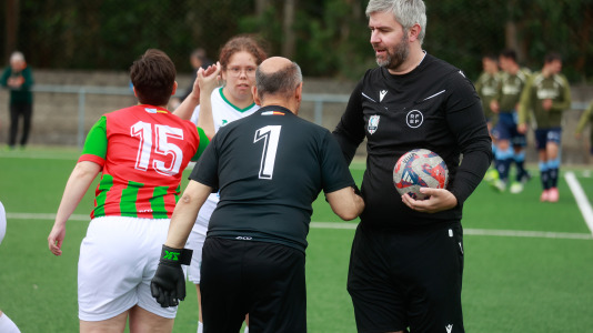 Xornada de fútbol inclusivo no campo de Berdón
