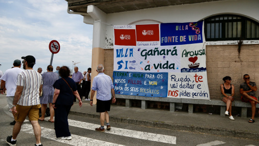 Manifestación en A Illa