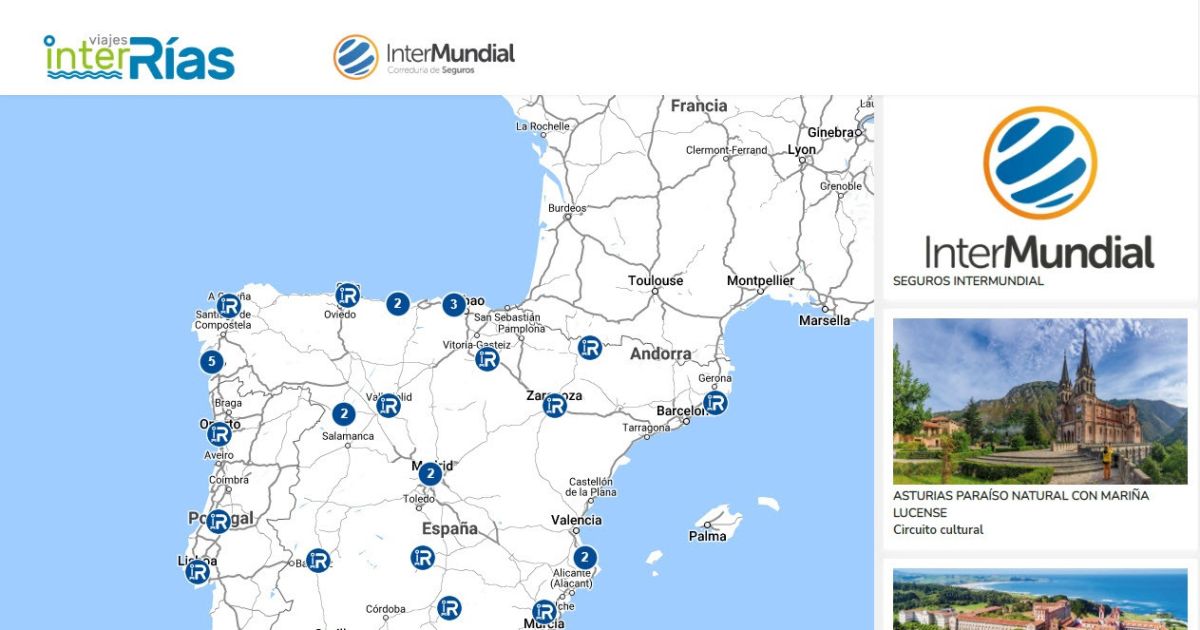 Viajes InterRías incorpora mapas interactivos con información de los ...